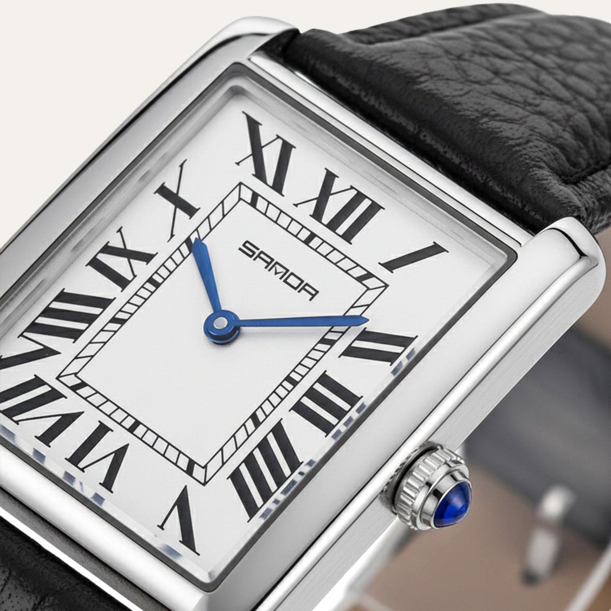 Lyxig klassisk herrklocka Savile - armband i premiumläder