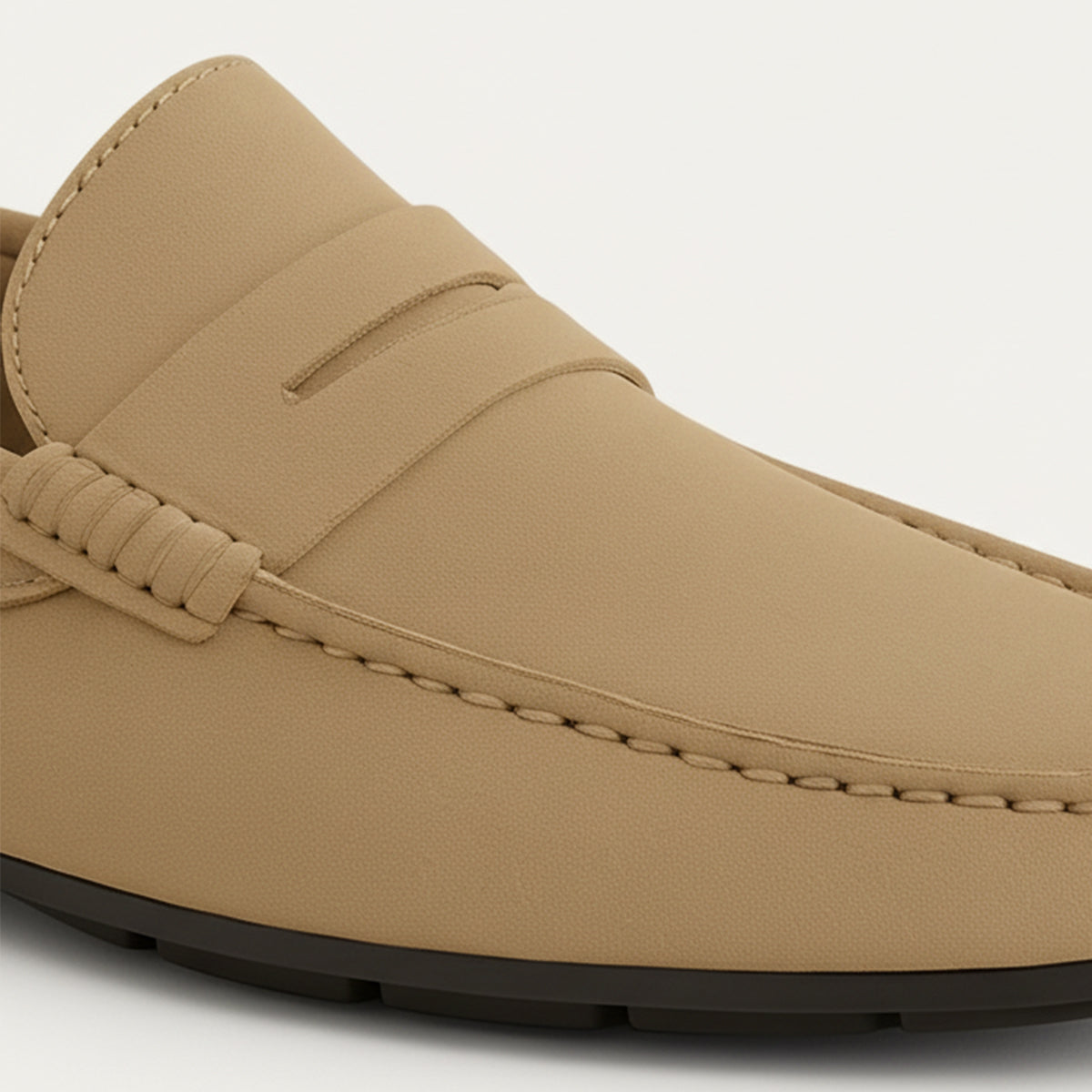 The Corsica - Eleganta Herr Loafers i Mjukt Läder med Penny-Detalj