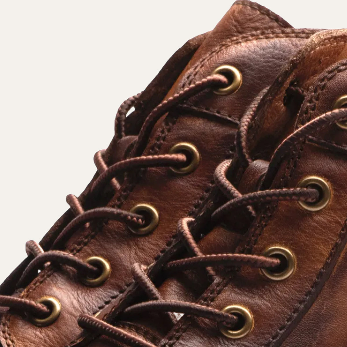 The Lucca - Herr Snörade Vintage Läder Ankelstövlar