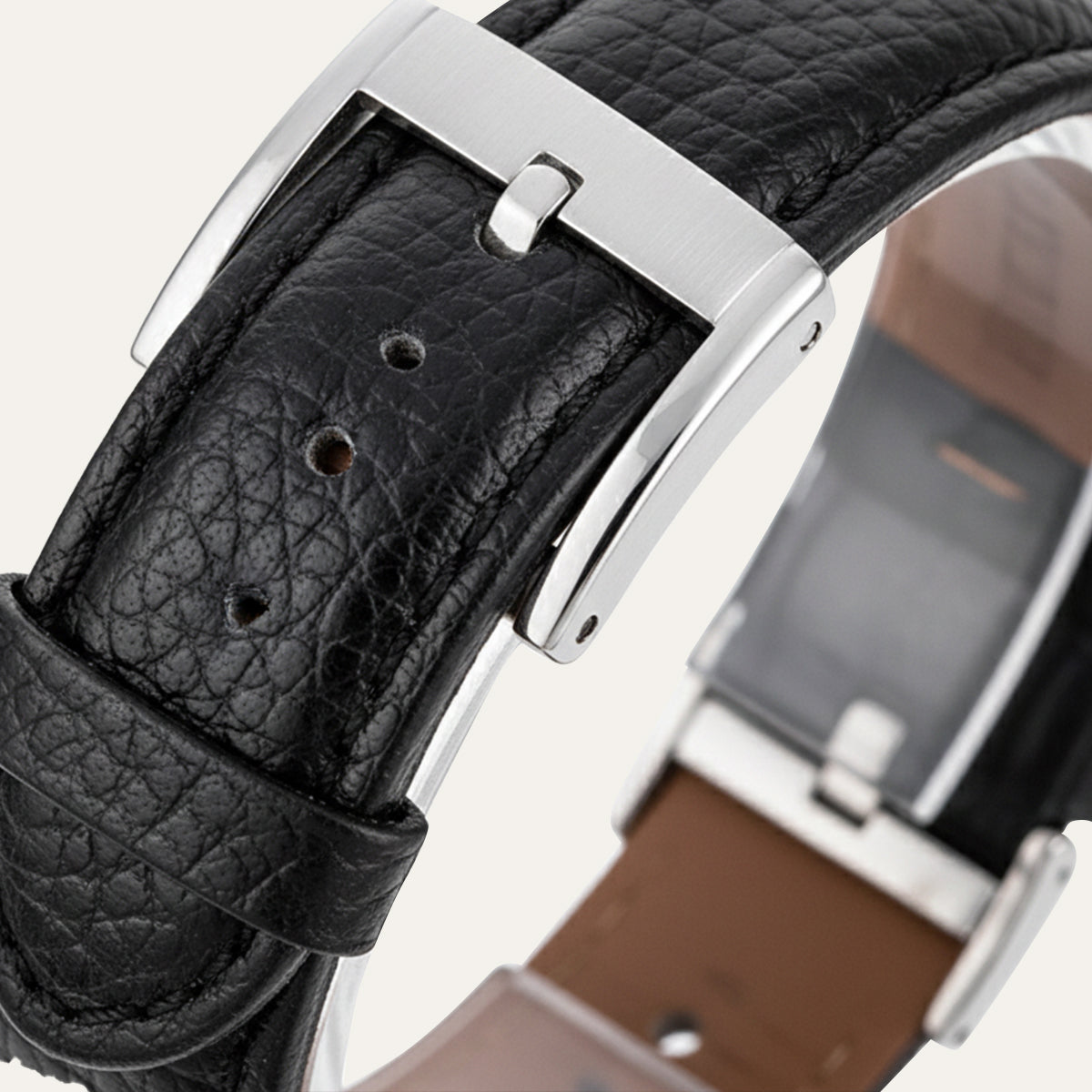 Lyxig klassisk herrklocka Savile - armband i premiumläder