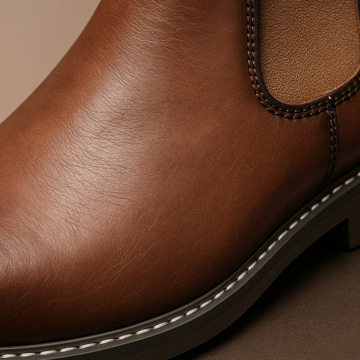 The Fort William - Herrstyliga Bekväma Läder Chelsea Boots