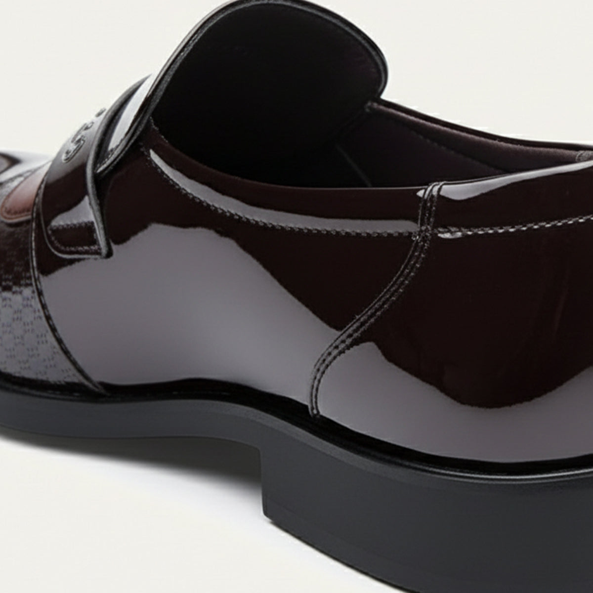 The Sirmione - Herr Lackläder Lyxiga Slip-On Formella Skor