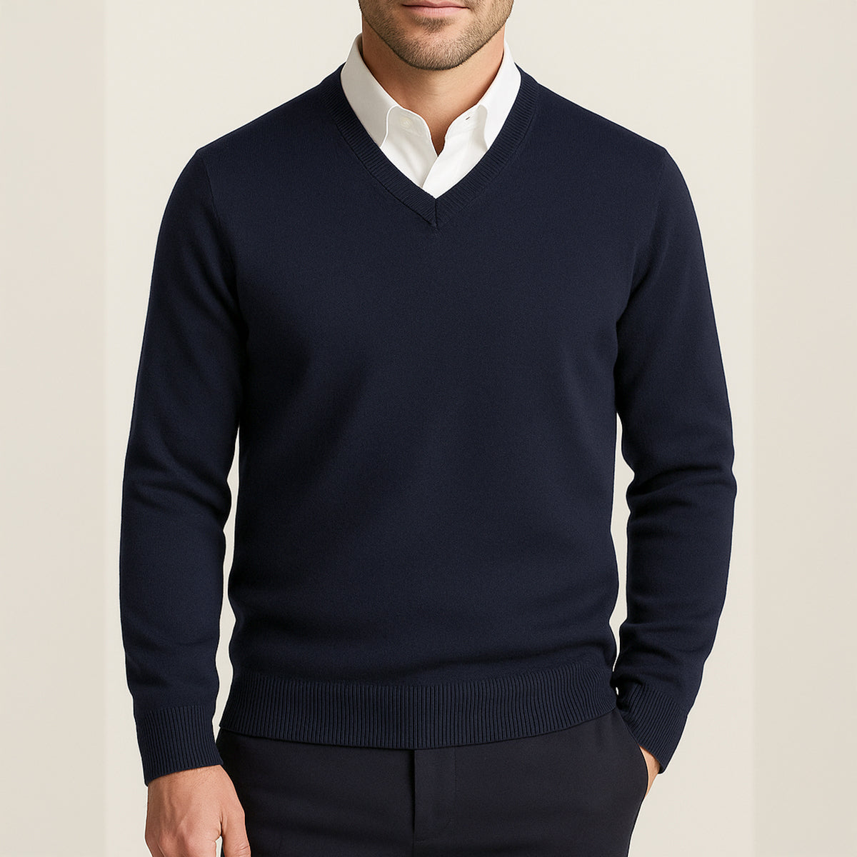 Cashmere-vestern Cleveland för män – Elegans och komfort i säkert förvar