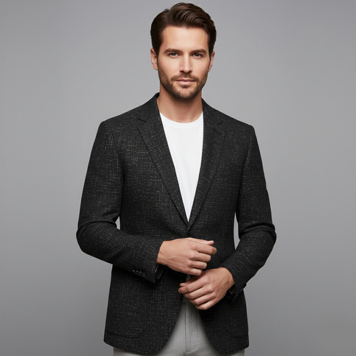 The Garda Porto - Herrar Rutig Dubbelknäppt Kavaj