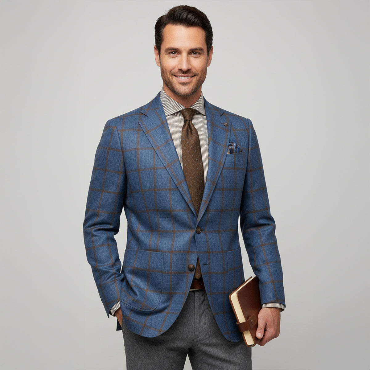 The Garda Porto - Herrar Rutig Dubbelknäppt Kavaj